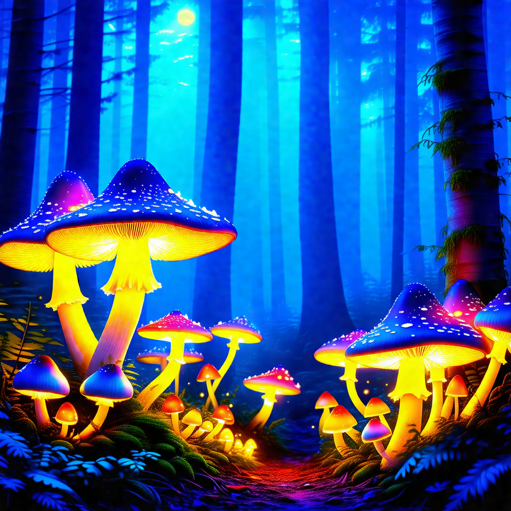 Forest with a pathway leading through it