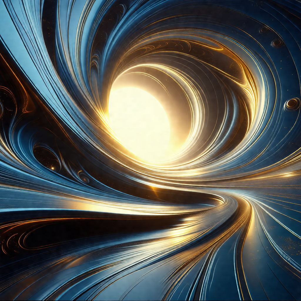 Digital artwork featuring a large, bright sun in the cent...