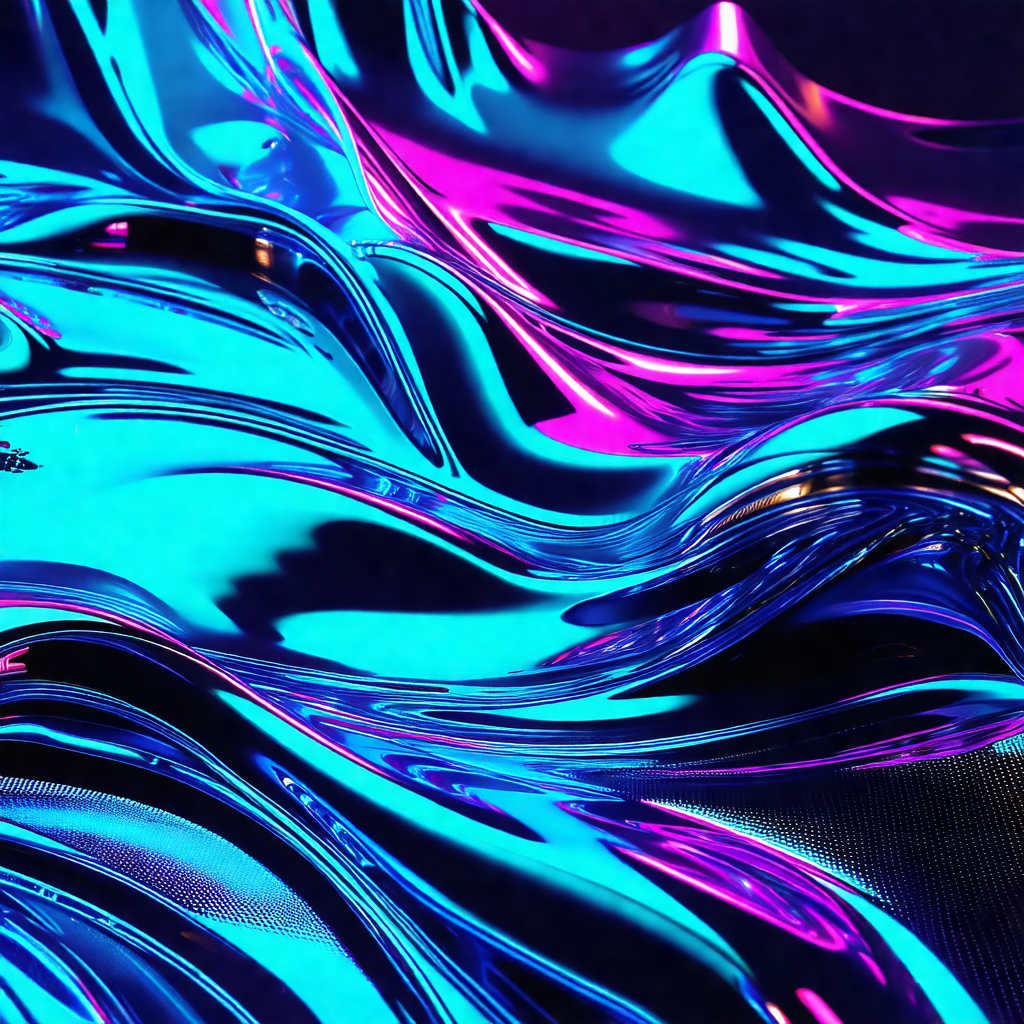 Blue and purple water-like surface with a few ripples