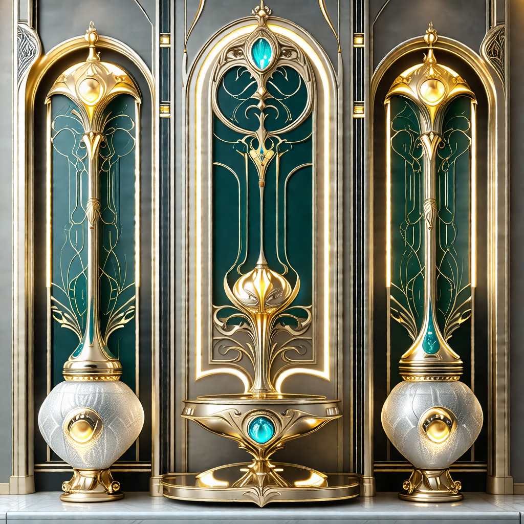 Beautifully designed room with a large, ornate wall hanging