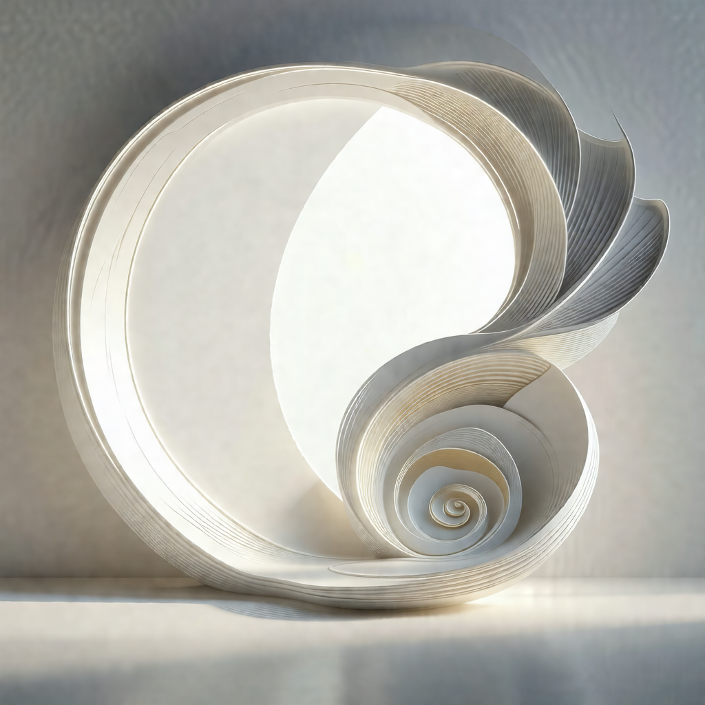 Unique sculpture made of paper, resembling a spiral or a ...