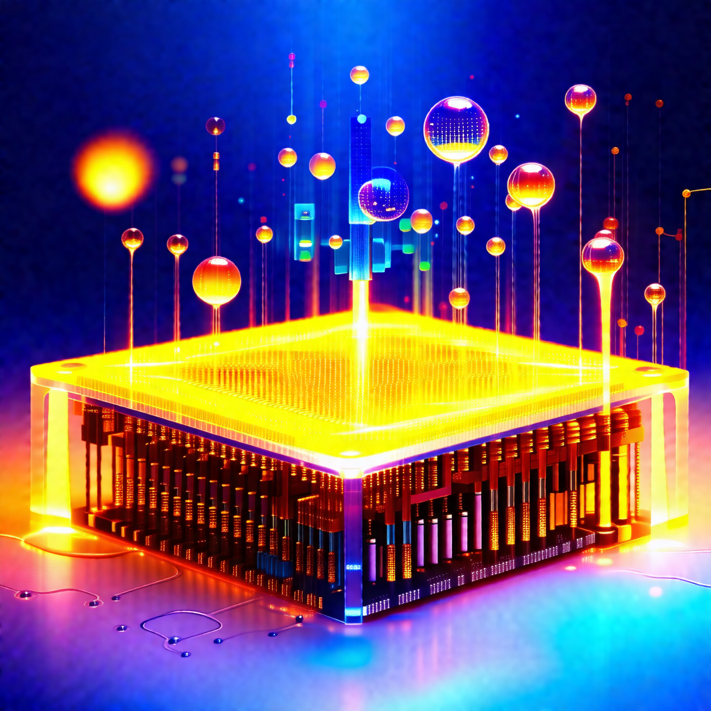 Large, brightly lit box with a blue glow