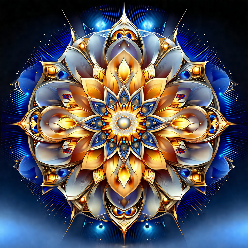 Large, colorful, and intricate flower design