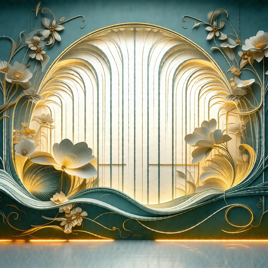 Beautifully designed doorway with a large, ornate archway