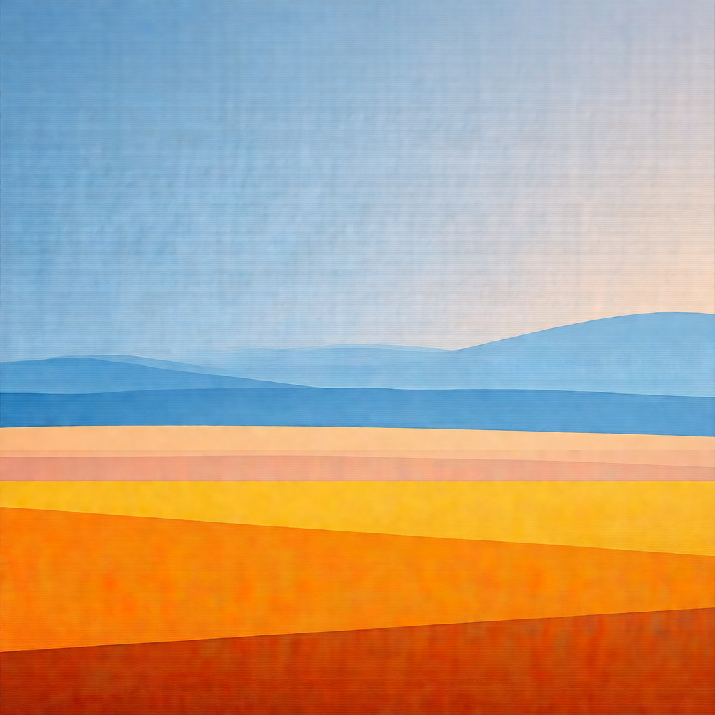 Large, open field with a sky background