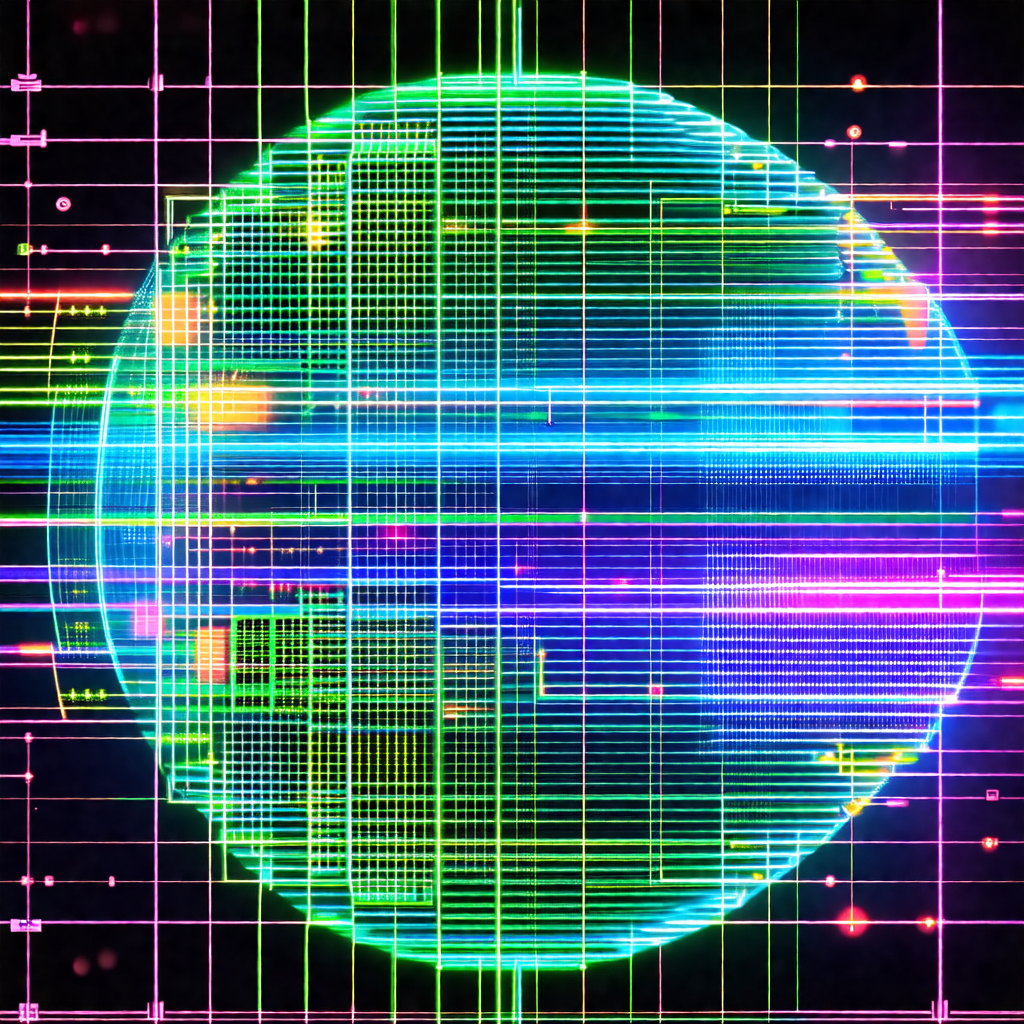 Large, brightly colored, and glowing globe