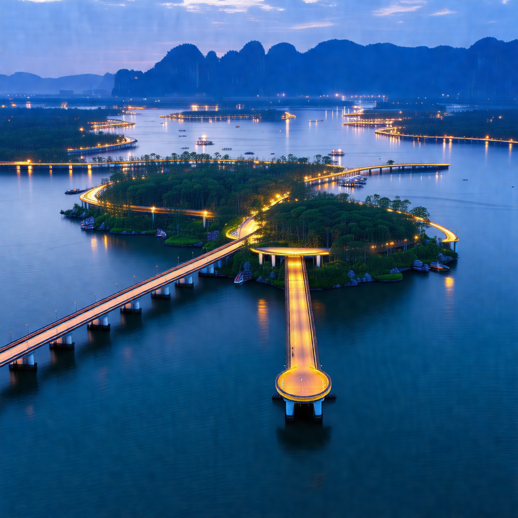 Beautiful island surrounded by a large body of water