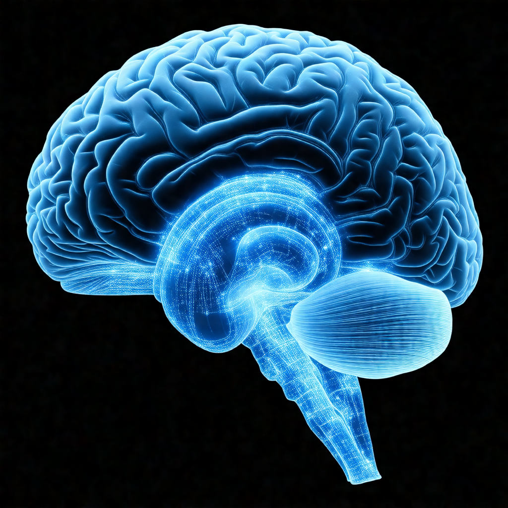 Close-up of a human brain, showcasing the intricate struc...
