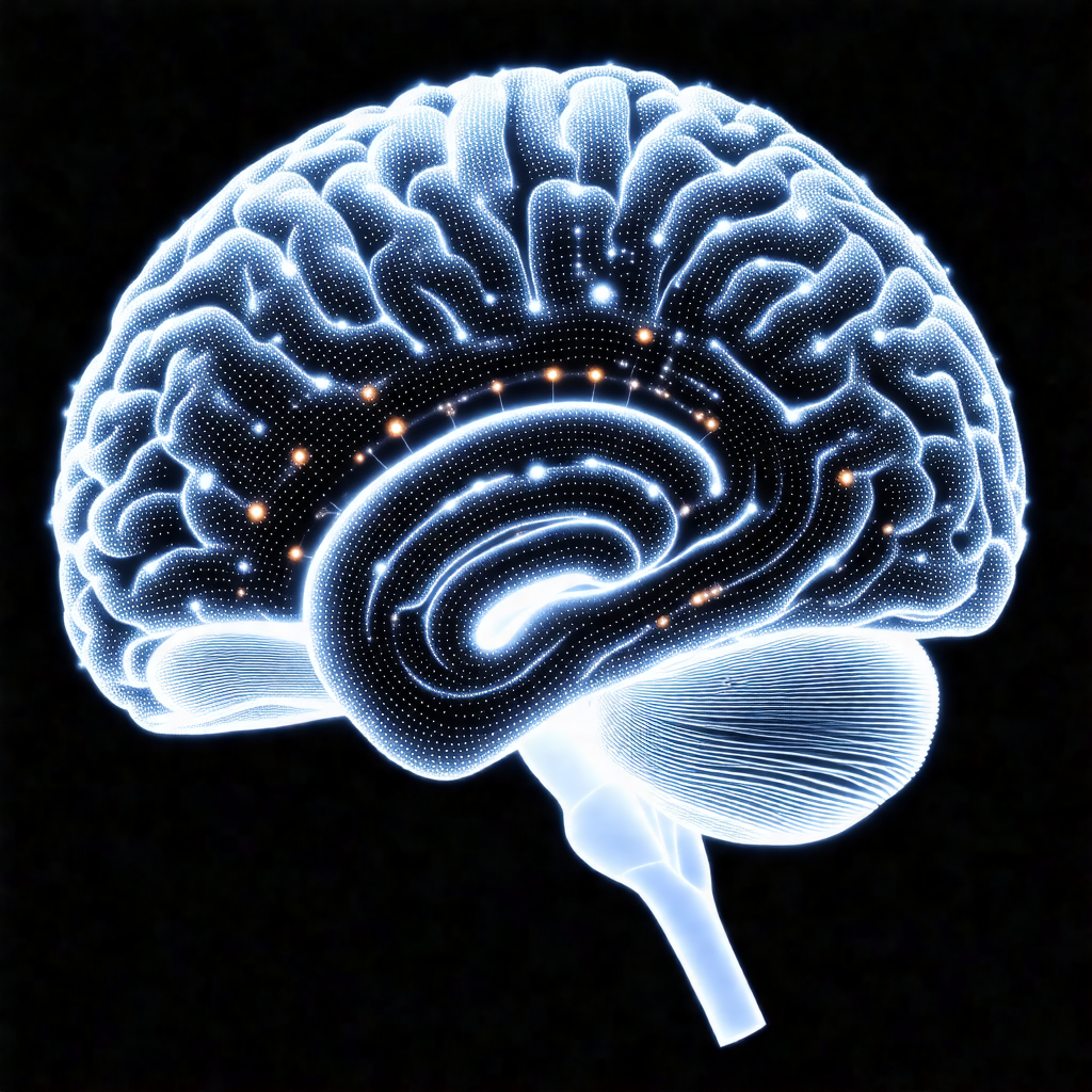Close-up of a human brain, showcasing its intricate struc...