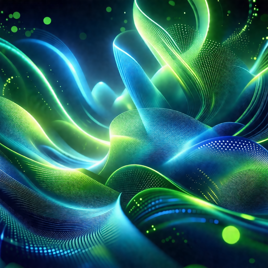 Close-up of a vibrant, colorful, and abstract design