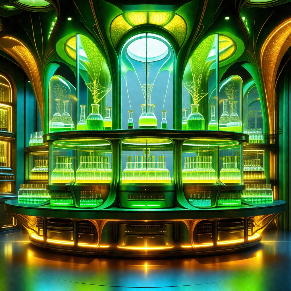 Large, colorful bar with a variety of liquor bottles disp...