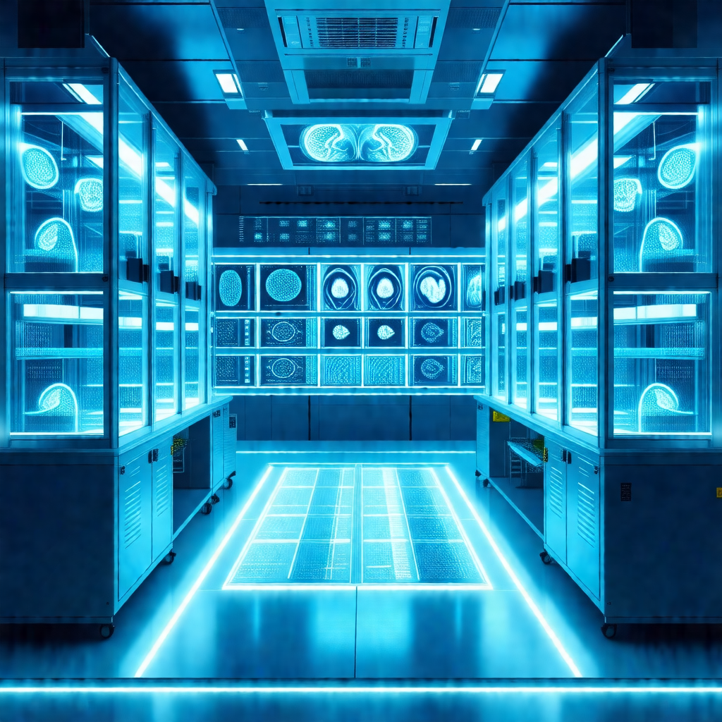 Large, well-lit room filled with various pieces of equipment