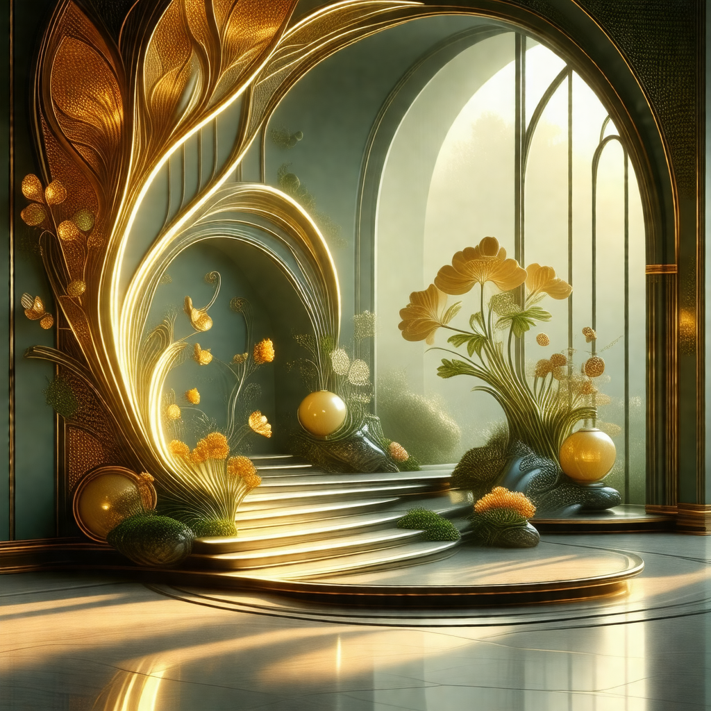 Beautifully decorated room with a large, ornate doorway