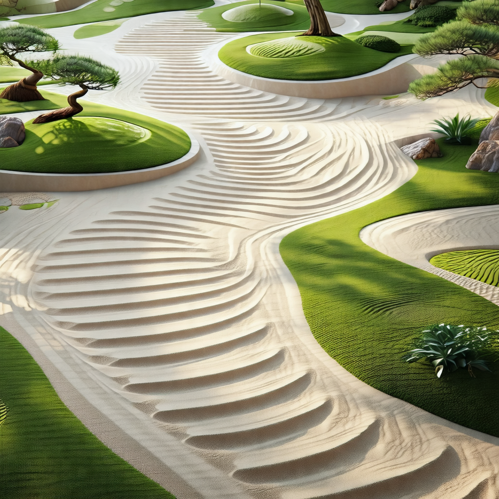 Sandy pathway with a series of sand ramps and mounds