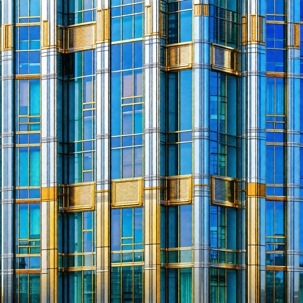 Tall building with a unique design