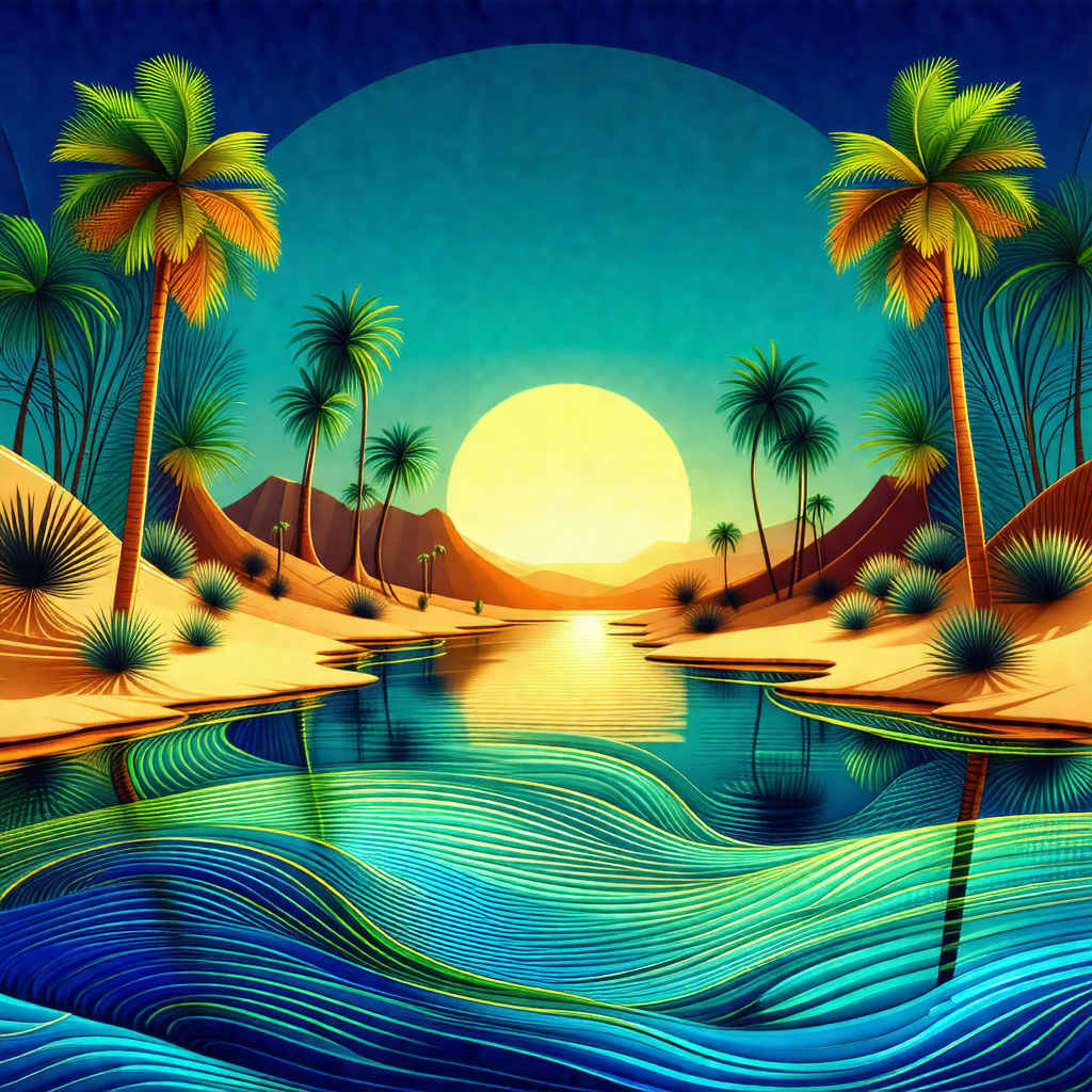 Beautiful beach scene with a large body of water, possibl...