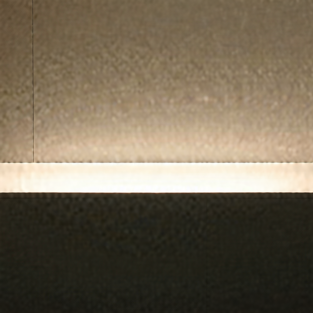 Wall with a light shining on it, creating a bright spot