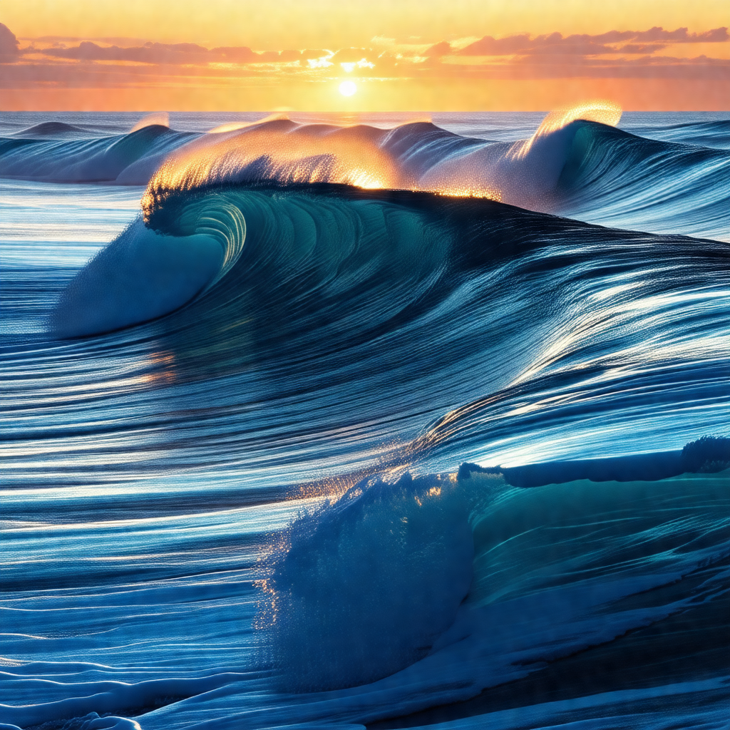 Captures a beautiful scene of a large wave crashing into ...