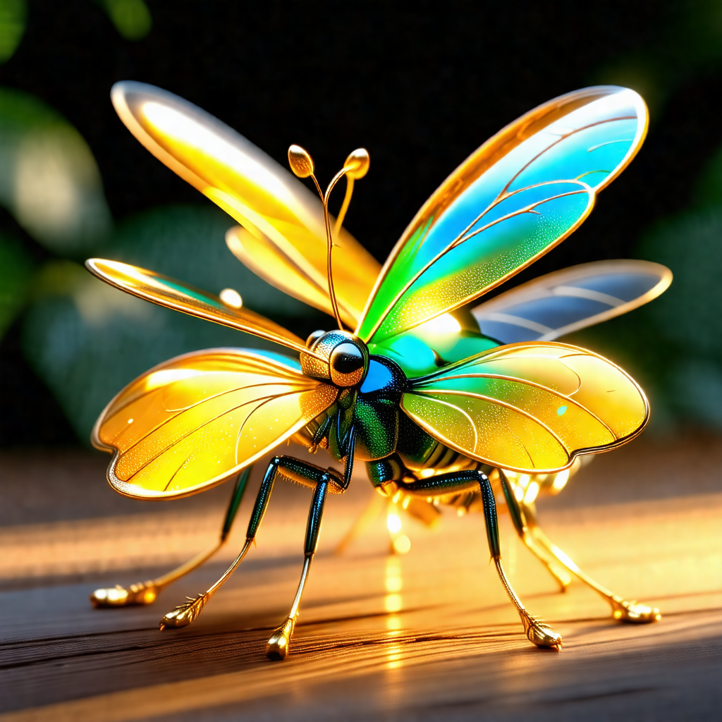 Beautifully crafted dragonfly statue, which is a combinat...