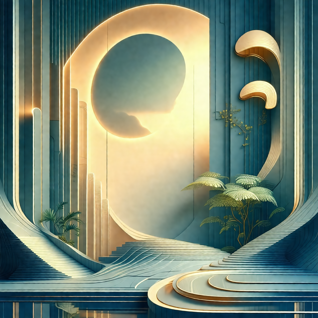 Digital painting of a futuristic cityscape