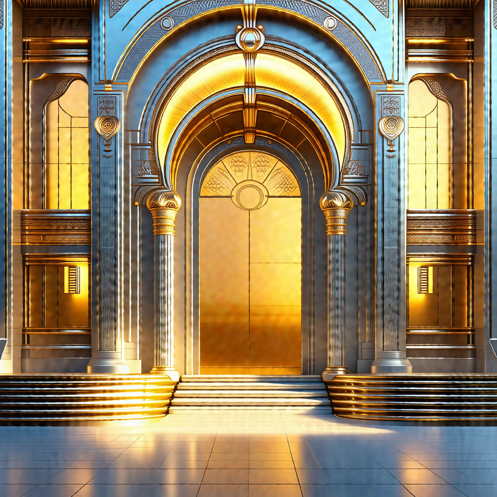 Large, ornate building with a grand entrance