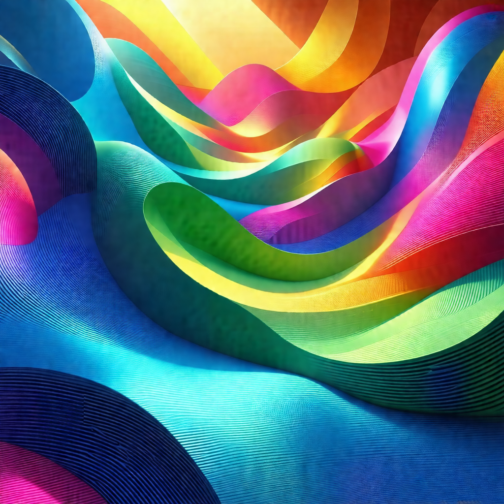 Vibrant and colorful artwork, likely a painting or a scul...