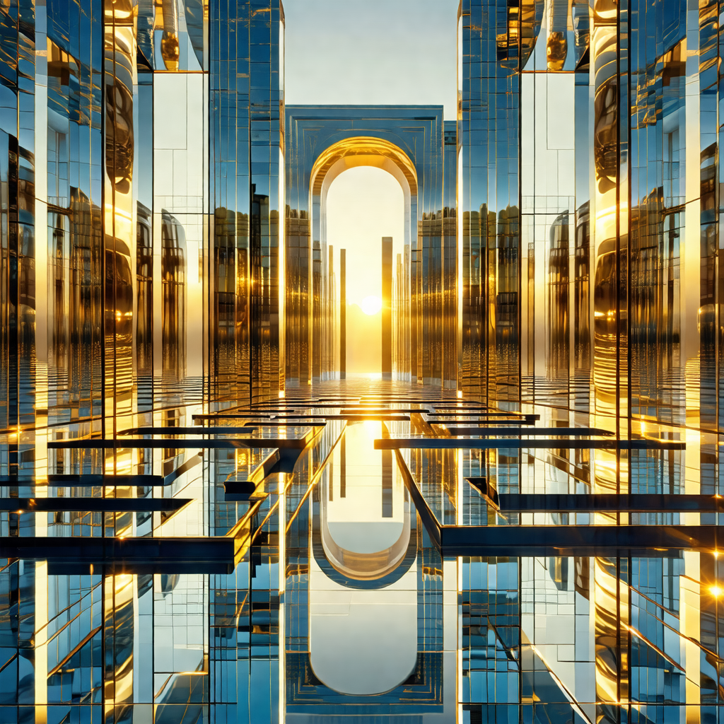 Stunning panoramic view of a cityscape at sunset