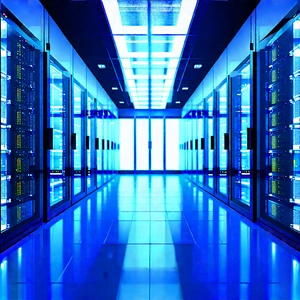 Futuristic Server Room With Image, There