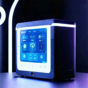 Smart Home Device With User Interface With Small, Blue