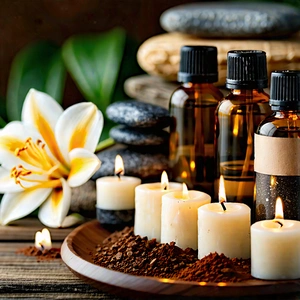Lifestyle Advertising Photography: Wellness scene with aromatherapy