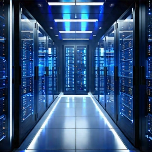 Futuristic Server Room With Image, There