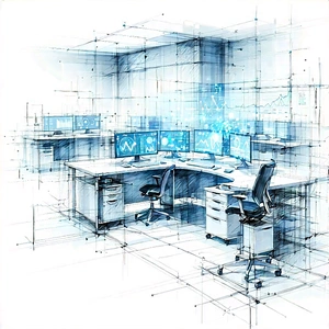 Healthcare Technology In Tech Office With Image, There