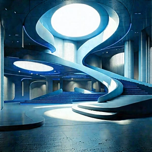 Futuristic Innovation Hub With Large, Modern