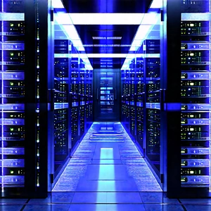Futuristic Server Room With Image, There