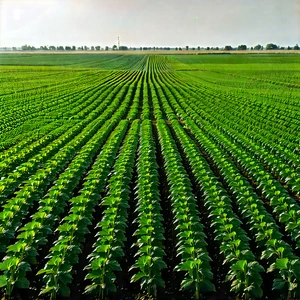 Agricultural Technology In Tech Office With Large, Lush