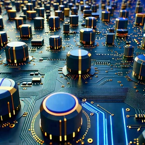 Close-up Of Sensor Array With Close-up Computer