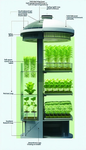 A Large, Multi-layered Plant Tower Filled With Various Plants