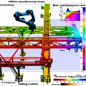 The Image Is A 3d Computer-generated Model Of A Large Structure, Possibly A Bridge Or A Building