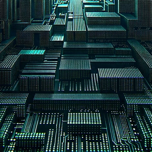 Close-up of sensor array
