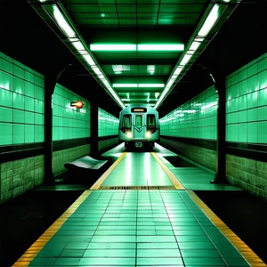 Urban Octane Render: (city:1.16) subway in main avenue