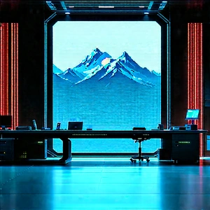 Futuristic Tech Startup Office With Image, There