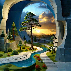 Abstract Tilt-shift Photography: Conceptual Representation Of Thought With Beautifully Crafted