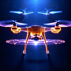 Drone With User Interface With Yellow Drone