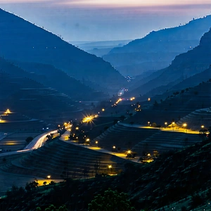 Nature Architectural Photography: Valley During Night With Image, There