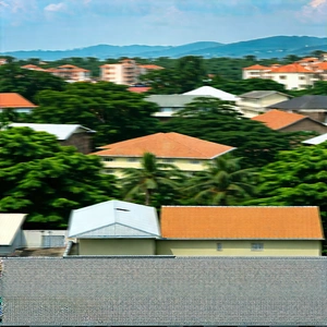 Urban Unreal Engine: Cityscape Of Small Town During Midday With Large City