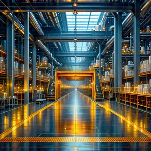 Educational Technology In Manufacturing Facility With Image, There