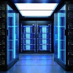 Futuristic server room