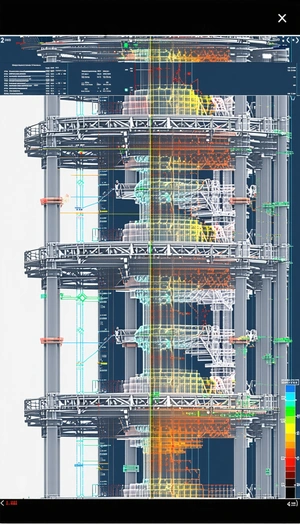 The Image Is A 3d Model Of A Large Tower, Likely A Skyscraper