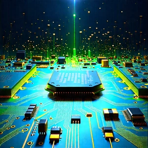 Circuit board with data streams