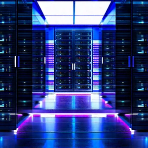 Futuristic Server Room With Image, There